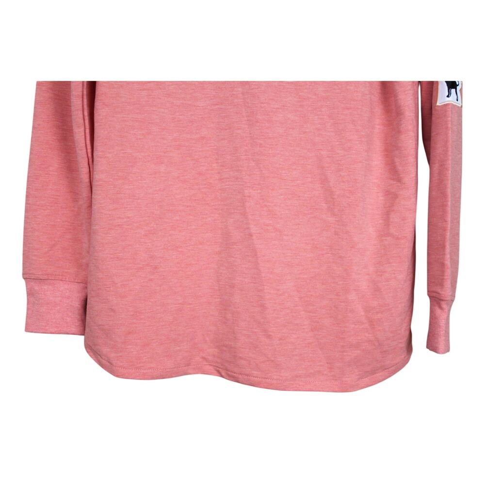 The Black Dog Orange V-neck Long Sleeve Casual Tunic Hoodie Size XS - Picture 3 of 9